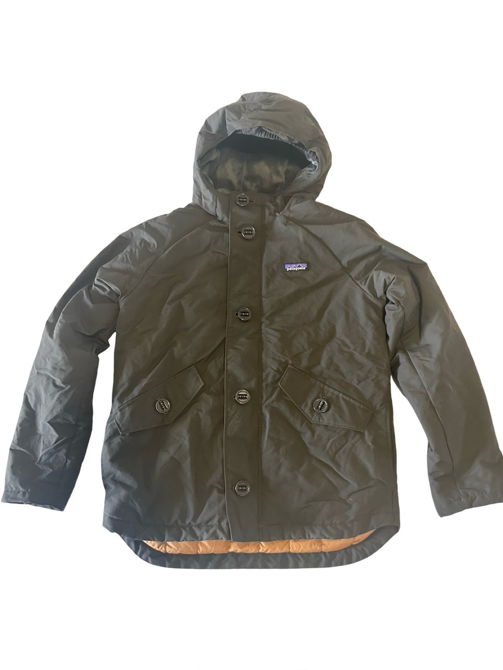 Patagonia Boys Insulated Isthmus Jacket Black XL 14 Excellent Like New
